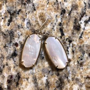 White iridescent Earrings!